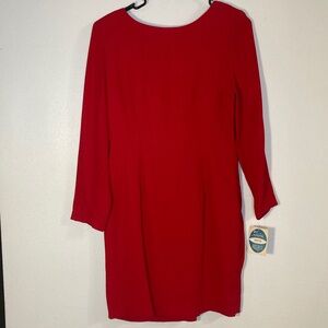 80s vintage open scoop back bow quarter sleeve ambria dress